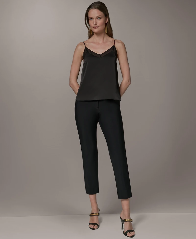 Donna Karan New York Women's Sleeveless Lace Trim Shell Top