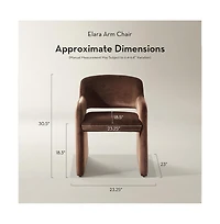 Z Gallerie Elara Dining Armchair
