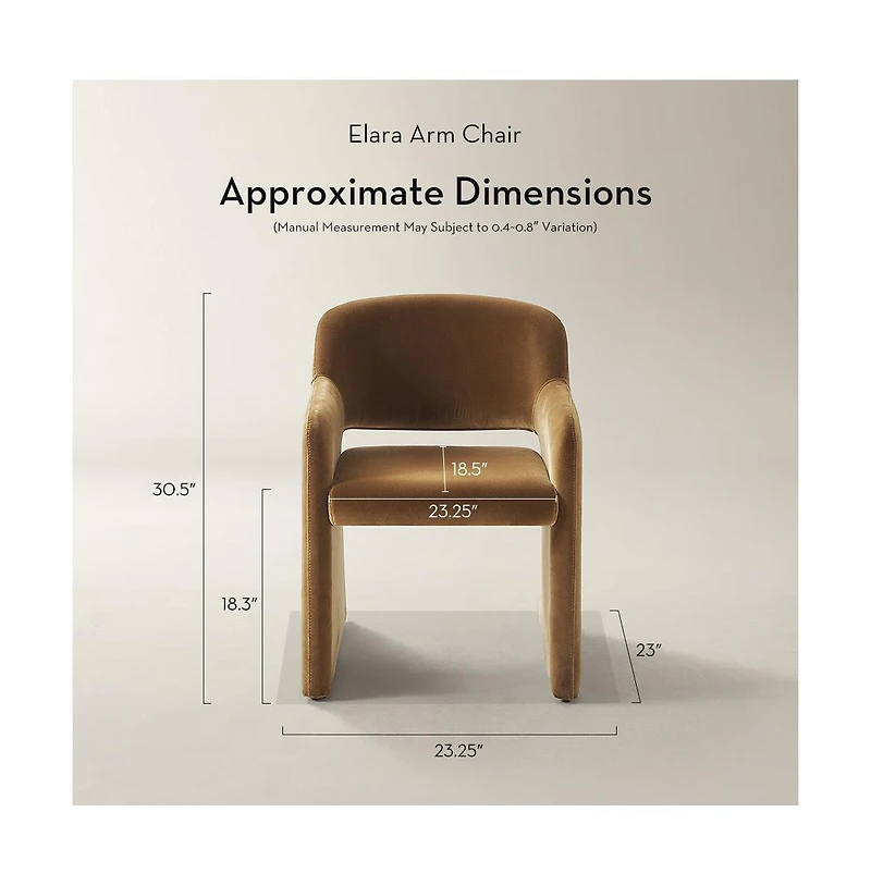Z Gallerie Elara Dining Armchair