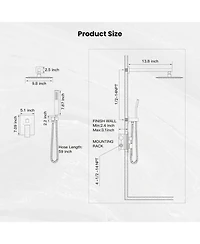 Midola 10 Inch Rainfall Shower System Wall Mounted Rain Shower Head Handle Set Pressure Balancing Valve Solid Brass Complete Combo