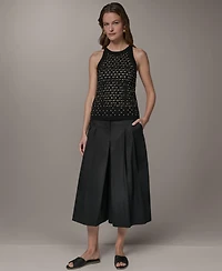 Donna Karan New York Women's Halter Crewneck Hotfix Sweater