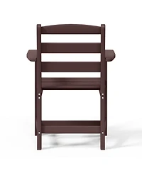 Outdoor Hdpe Patio Classic Dining Arm Chair
