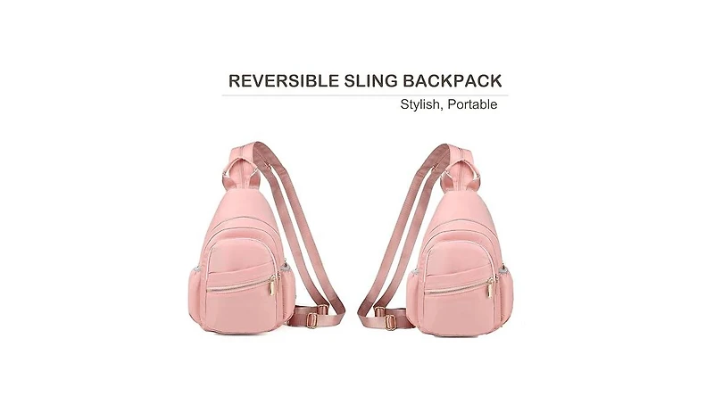 Small Crossbody Sling Bag for Women, Mini Backpack Convertible, Chest Hiking Daypack