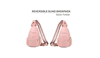 Small Crossbody Sling Bag for Women, Mini Backpack Convertible, Chest Hiking Daypack