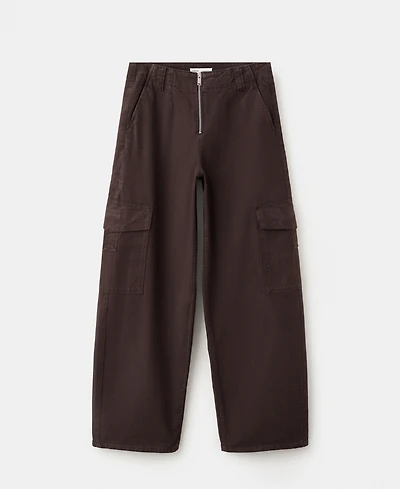Mango Women's Pocket Cargo Jeans