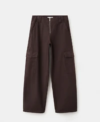 Mango Women's Pocket Cargo Jeans