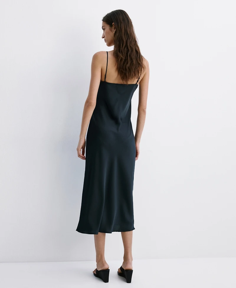 Mango Women's Satin Camisole Dress