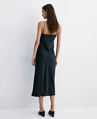 Mango Women's Satin Camisole Dress