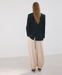 Mango Women's Flap Pockets Straight Blazer