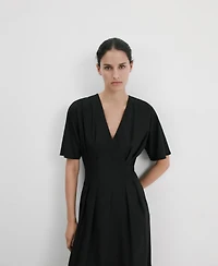 Mango Women's Lyocell A-Line Dress