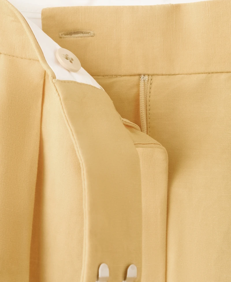 Mango Women's Straight Mid-Rise Pants
