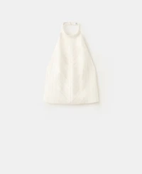 Mango Women's Open-Back Lyocell Top