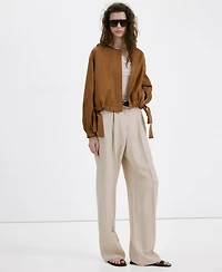 Mango Women's Elastic Bands Lyocell Jacket
