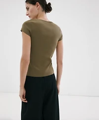 Mango Women's Buttons Detail Knit Sweater