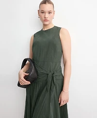 Mango Women's Scarf Detail Lyocell Dress