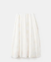 Mango Women's Embroidered Details Cotton Skirt