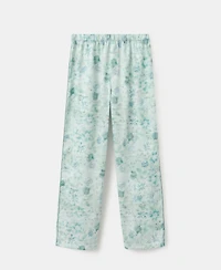 Mango Women's Piping Detail Printed Trousers