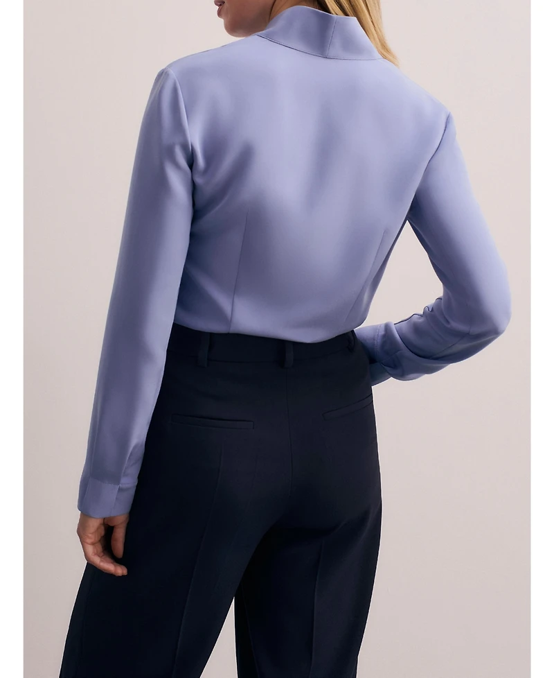 The Fold Women's Bowery Stretch Silk Blouse