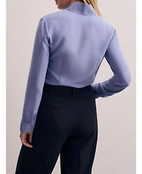 The Fold Women's Bowery Stretch Silk Blouse