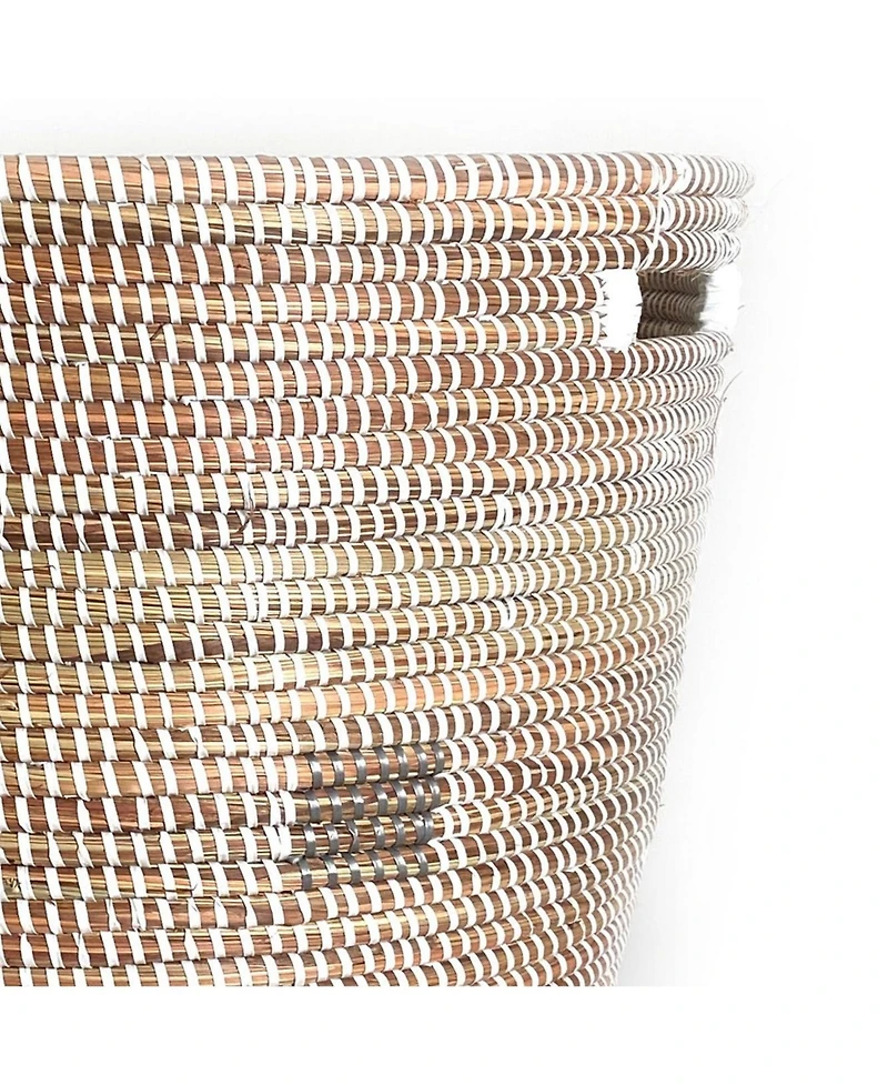 Mbare, Flat Lid Storage Basket Squares Low Storage