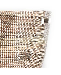 Mbare, Flat Lid Storage Basket Squares Low Storage