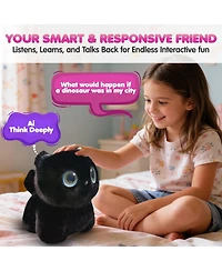 Contixo Ai Pixie-Paw Smart Plush Cat with Advanced Voice and Touch Interactive Toy