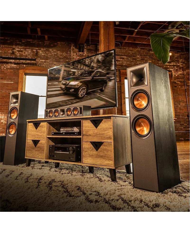 Klipsch Reference 5.0 Home Theater System Bundle with 2x R-620F Floorstanding Speaker, R-52C Center Channel Speaker, 2x R-41M Bookshelf Speaker