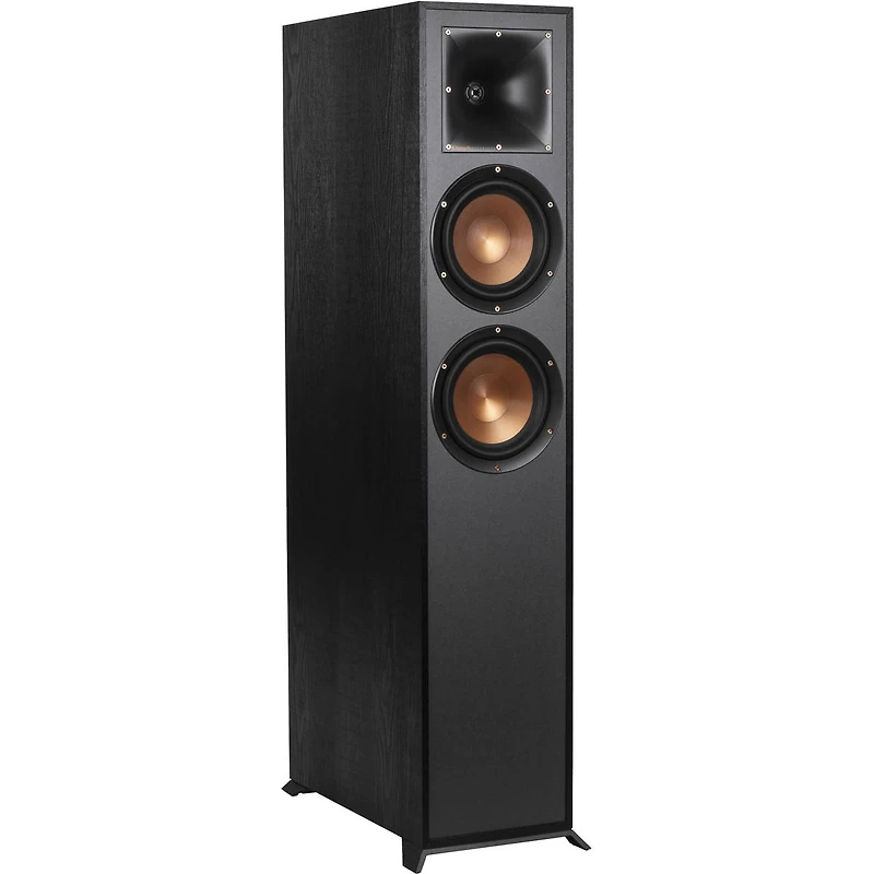 Klipsch Reference R-625FA Floorstanding Speaker, Textured Wood Grain Vinyl