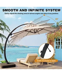 homfan 4-Piece Outdoor Patio Furniture Set Including Loveseat - Comfortable Garden and Backyard Seating , Easy Assembly