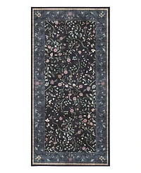 Hunter Eleanor Washable Non-Slip Printed Chenille Accent Rug