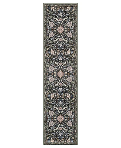 Hunter Abrabella Washable Non-Slip Printed Chenille Runner Rug, 96" x 24"