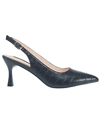 French Connection Womens Brenna Croco Heel