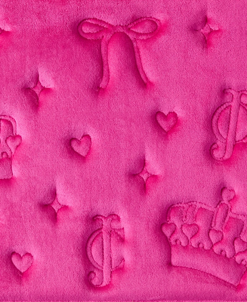 Juicy Couture Crowns and Bows Quilted Memory Foam Bath Mat, 17" x 24"