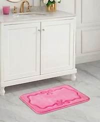 Juicy Couture Ribbon Border Quilted Memory Foam Bath Mat