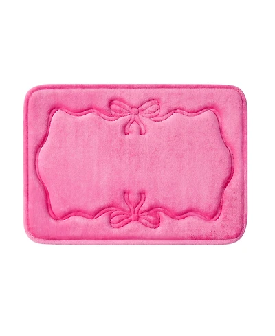 Juicy Couture Ribbon Border Quilted Memory Foam Bath Mat