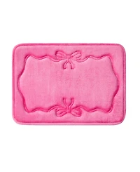 Juicy Couture Ribbon Border Quilted Memory Foam Bath Mat