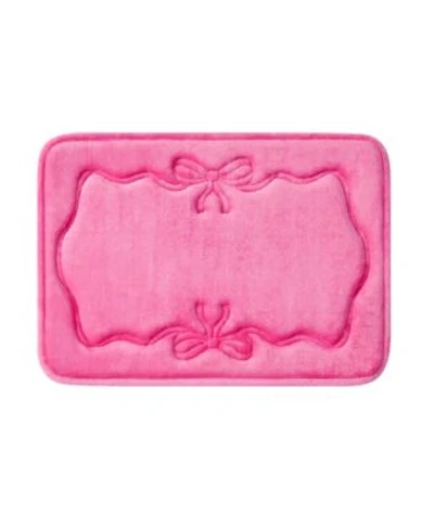 Juicy Couture Ribbon Border Quilted Memory Foam Bath Mat