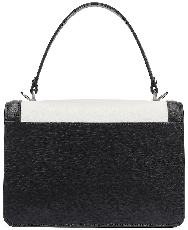 Karl Lagerfeld Paris Simone Leather Small Satchel Handbag
