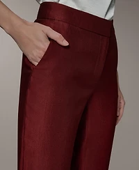Donna Karan New York Women's Mid-Rise Straight-Leg Pants