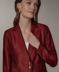 Donna Karan New York Women's One-Button Novelty Blazer