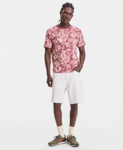 Sun Stone Mens Cotton Tropical Print T Shirt Relaxed Denim Shorts Macys Exclusive