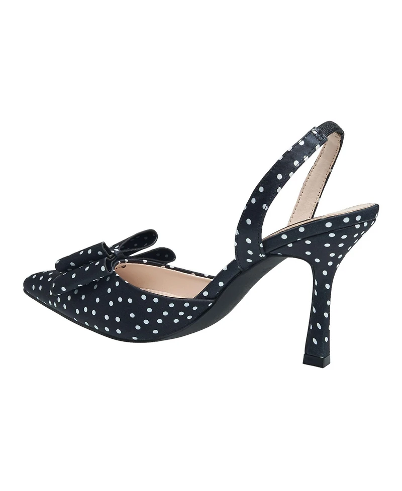 French Connection Womens Betti Bow Slingback Heel