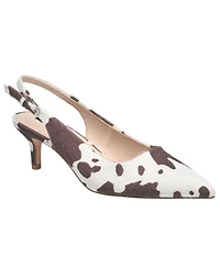 French Connection Womens Quinn Cowprint Heel