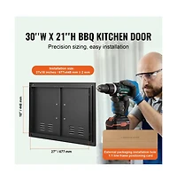 Sugift Bbq Access Door 30W x 21H in Double Cold Plate Flush Mount Outdoor