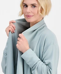 Style & Co Petite Luxsoft French Terry Fleece Cardigan