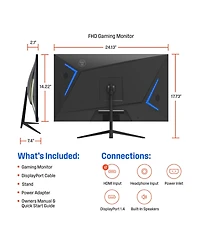 Westinghouse 27” Flat Gaming Monitor, 180Hz, 1ms, Full Hd 1080p Ips, Amd FreeSync, Low Motion Blur, Hdmi & DisplayPort, Built-in Speakers