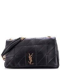 Pre-Owned Saint Laurent Medium Jamie Flap Bag Quilted Leather