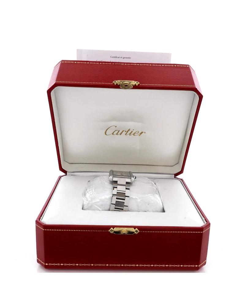 Pre-Owned Cartier Tank Solo Quartz Watch in Stainless Steel 24mm