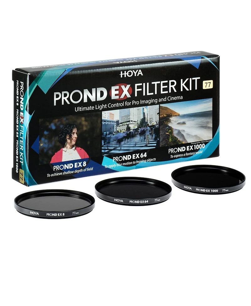 Hoya 77mm Prond Ex Neutral Density Filter Kit with Prond Ex 8, Prond Ex 64, Prond Ex 1000