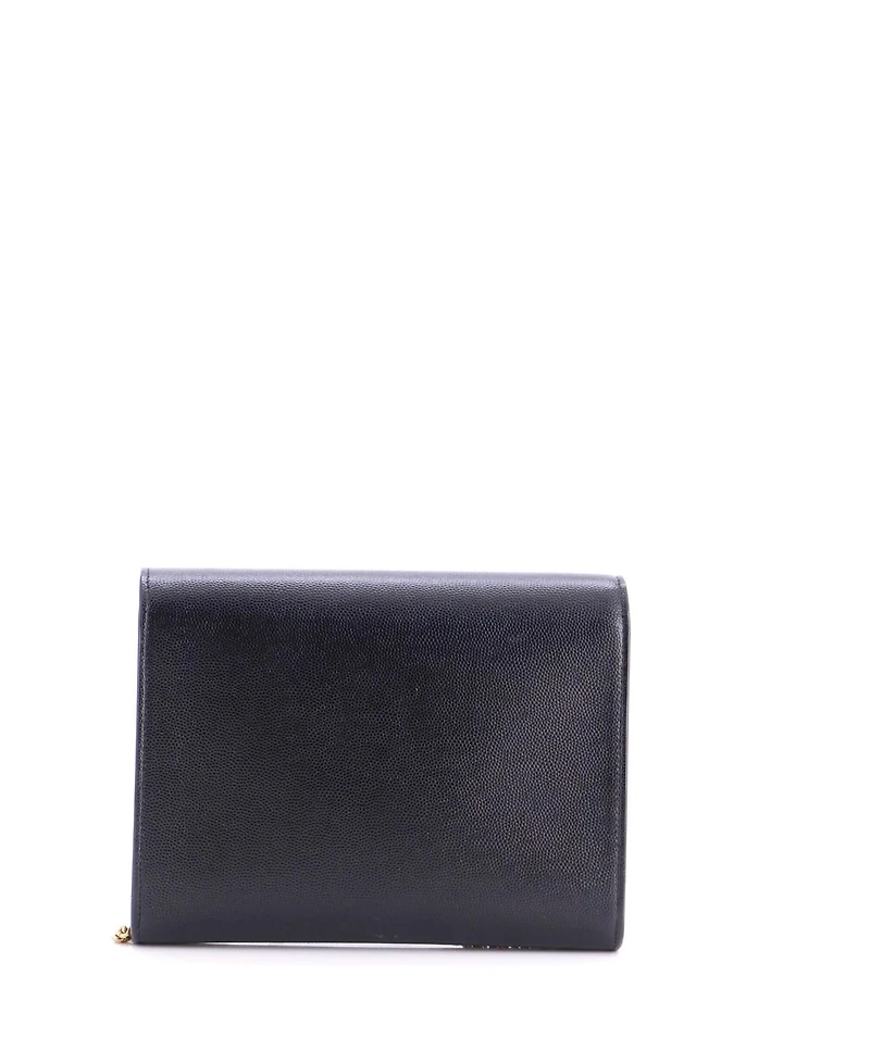 Pre-Owned Saint Laurent Small Cassandra Chain Shoulder Bag Leather